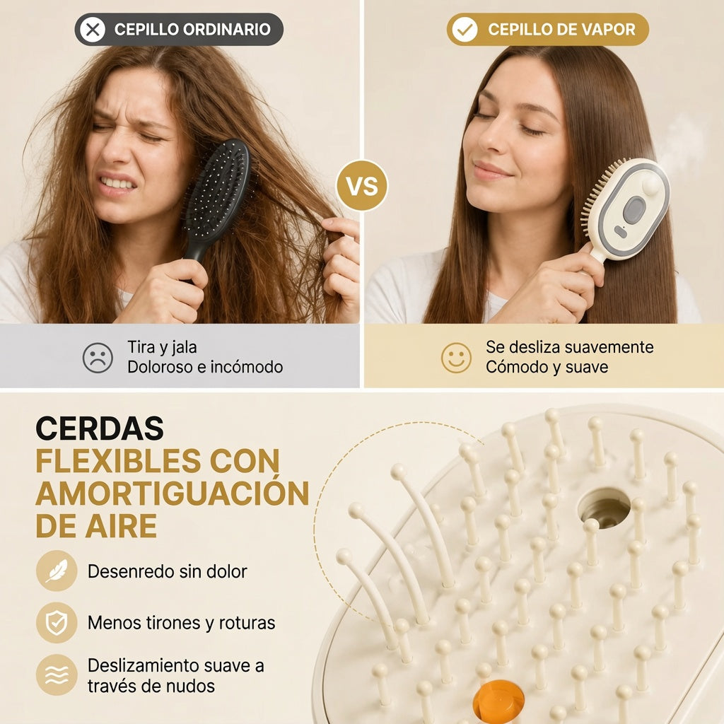 Cepillo Profesional Antifrizz 2 en 1